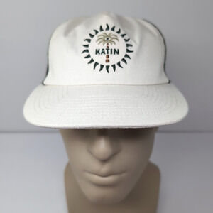 Katin Mysto SnapBack Hat Cap Cream Olive Logo Mesh Back Adjustable NEW NWT